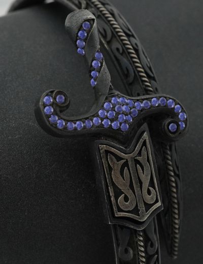 Safir Kılıç Erkek Gümüş Kelepçe resmi