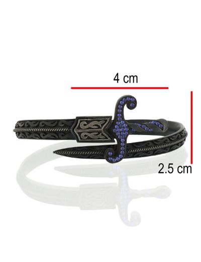 Safir Kılıç Erkek Gümüş Kelepçe resmi