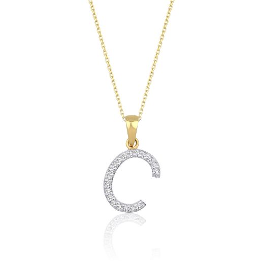 Pırlanta Harf  Kolye / Büyük Boy resmi