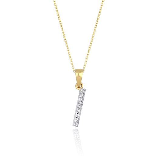 Pırlanta Harf  Kolye / Büyük Boy resmi