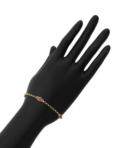 Tatlı Çilek Altın Çocuk Bileklik resmi