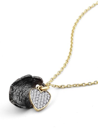 Tasarım Pırlanta Kalp Kolye resmi