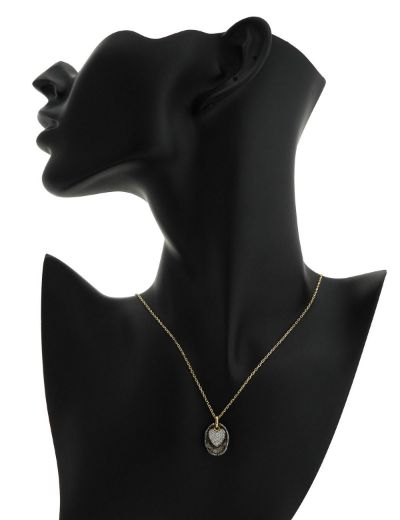 Tasarım Pırlanta Kalp Kolye resmi