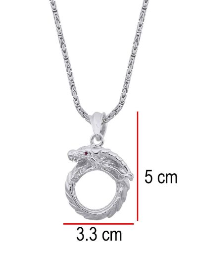 Sonsuz Döngü Ouroboros Yakut Kolye resmi