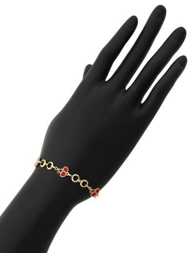 Kiraz Altın Çocuk Bileklik resmi