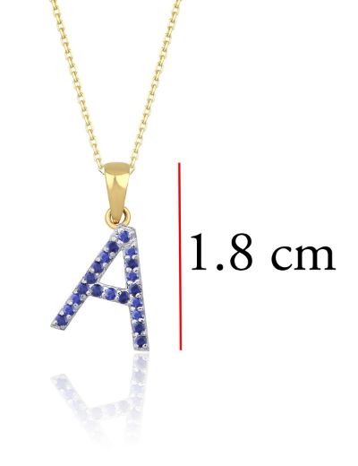 Safir Harf Kolye