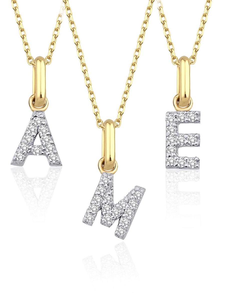 Pırlanta Harf Kolye / Orta Boy resmi