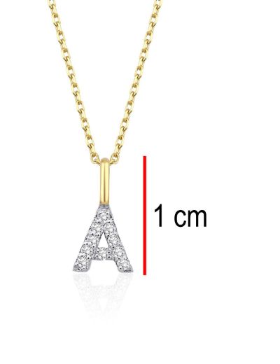 Pırlanta Harf Kolye / Küçük Boy resmi