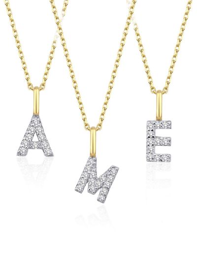 Pırlanta Harf Kolye / Küçük Boy resmi