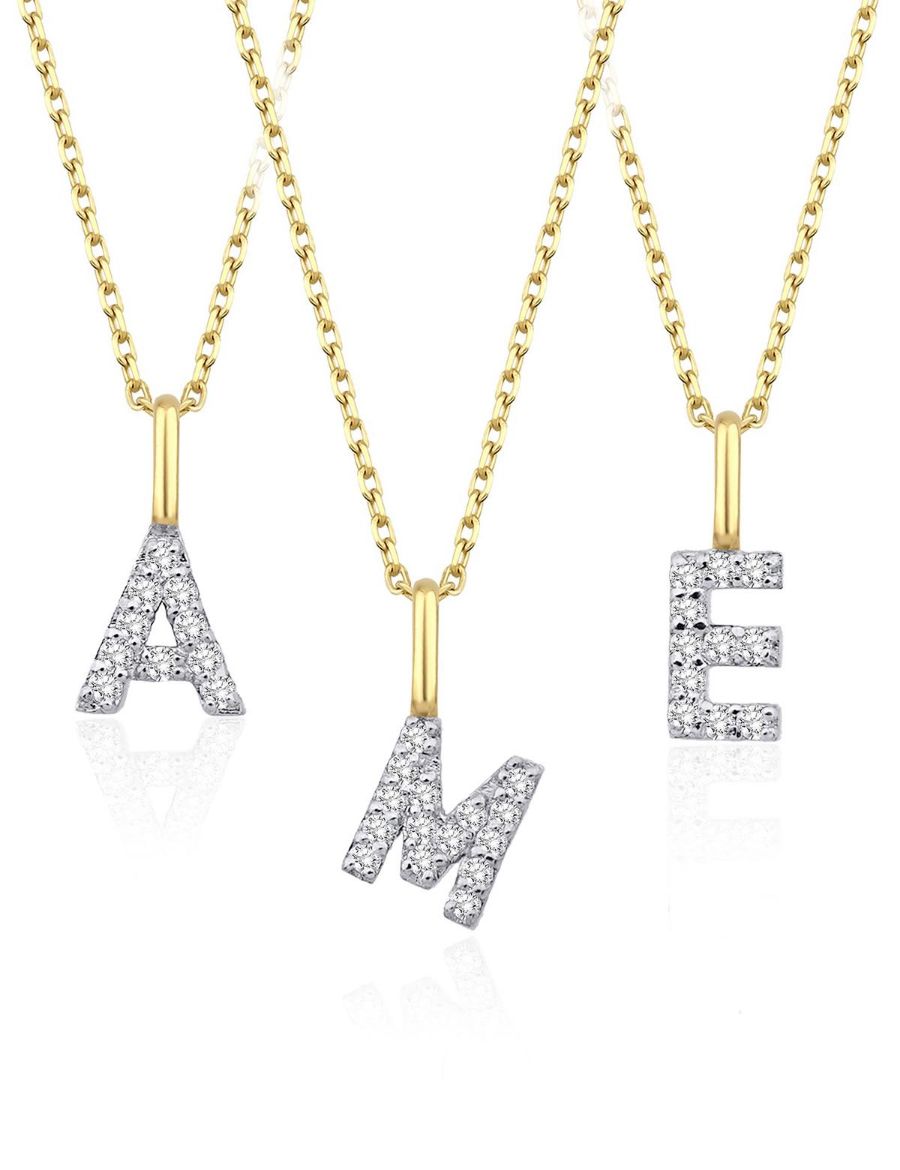 Pırlanta Harf Kolye / Küçük Boy resmi