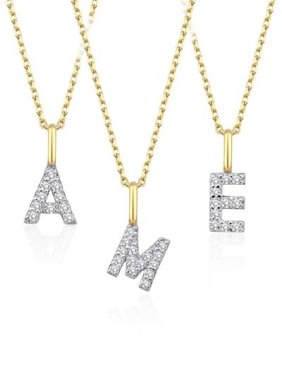 Pırlanta Harf Kolye / Küçük Boy resmi