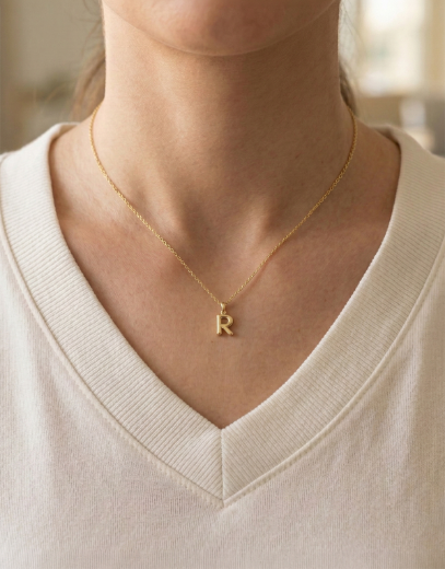 Balon Harf Kolye / 14 Ayar resmi