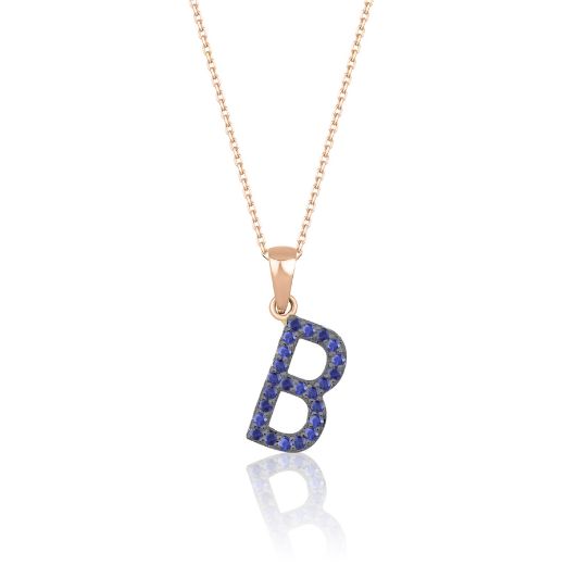 Safir Harf Kolye / Büyük Boy resmi