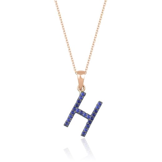 Safir Harf Kolye / Büyük Boy resmi