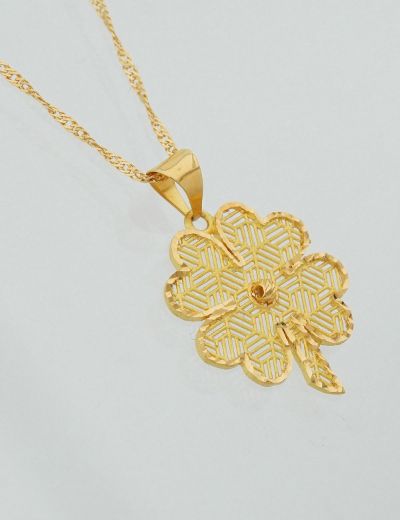 Yonca Altın Kolye / 22 Ayar resmi