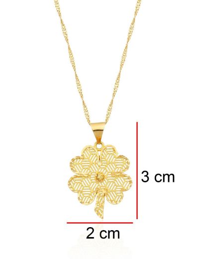 Yonca Altın Kolye / 22 Ayar resmi