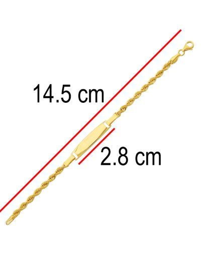 Halat Çocuk Künye Bileklik resmi