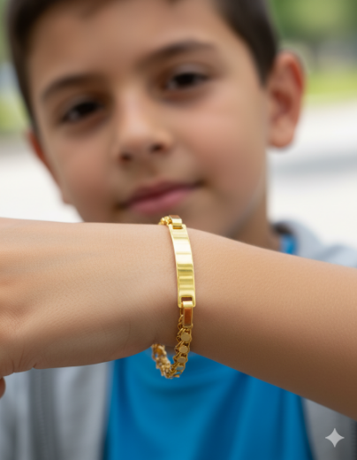 Pullu Çocuk Künye Bileklik resmi