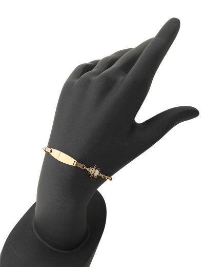 Panda Altın Çocuk Künye Bileklik resmi