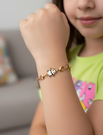 Panda Altın Çocuk Bileklik resmi