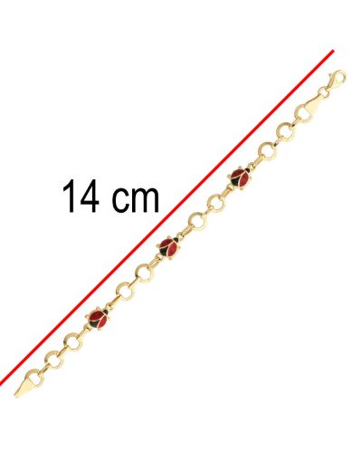 Uğur Böceği Altın Çocuk Bileklik resmi