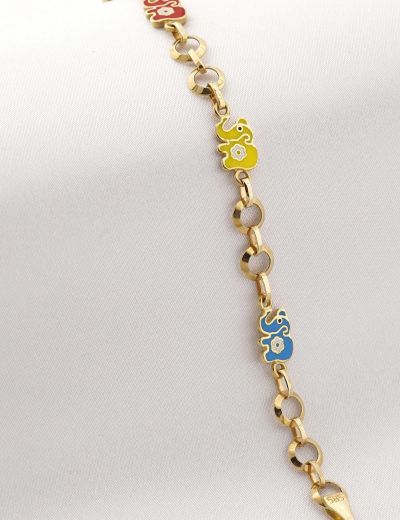 Fil Altın Çocuk Bileklik resmi