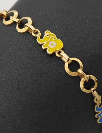 Fil Altın Çocuk Bileklik resmi