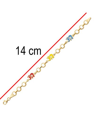 Fil Altın Çocuk Bileklik resmi