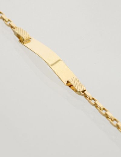 Klasik Altın Zincir Çocuk Künye resmi