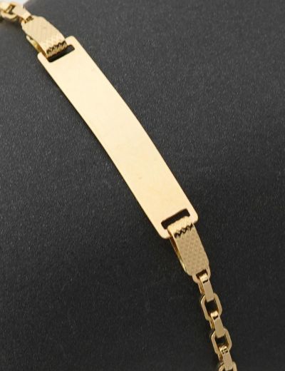 Klasik Altın Zincir Çocuk Künye resmi