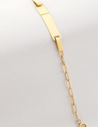 Altın Bebek Künye Bileklik resmi