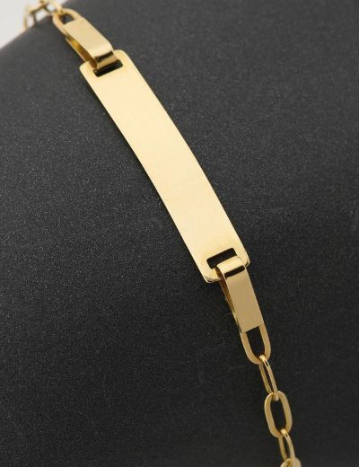 Altın Bebek Künye Bileklik resmi