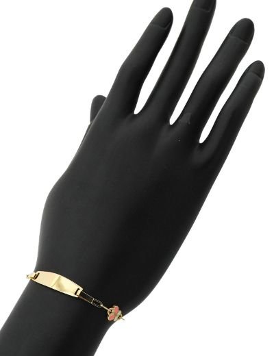 Mineli Kelebek Çocuk Künye Bileklik resmi