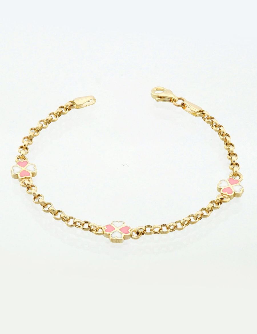 Zincir Kalp Çocuk Bileklik resmi