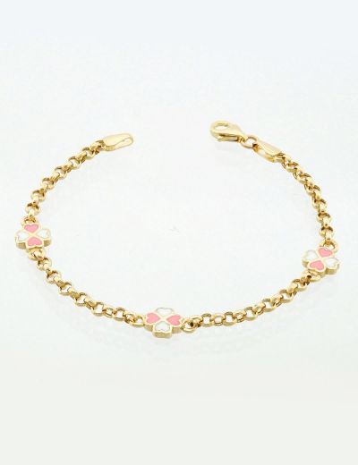 Zincir Kalp Çocuk Bileklik resmi