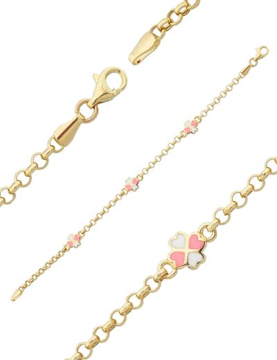 Zincir Kalp Çocuk Bileklik resmi