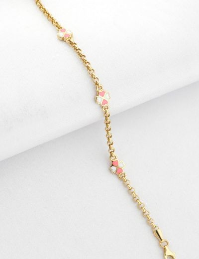 Zincir Kalp Çocuk Bileklik resmi