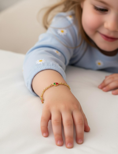 Zincir Çilek Çocuk Bileklik resmi