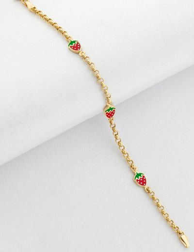 Zincir Çilek Çocuk Bileklik resmi