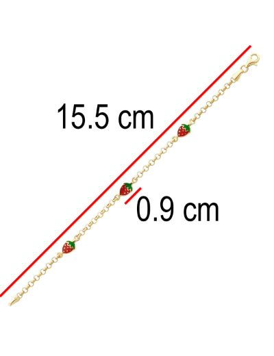 Zincir Çilek Çocuk Bileklik resmi