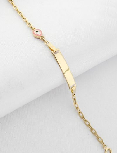 Mineli Göz Çocuk Künye Bileklik resmi