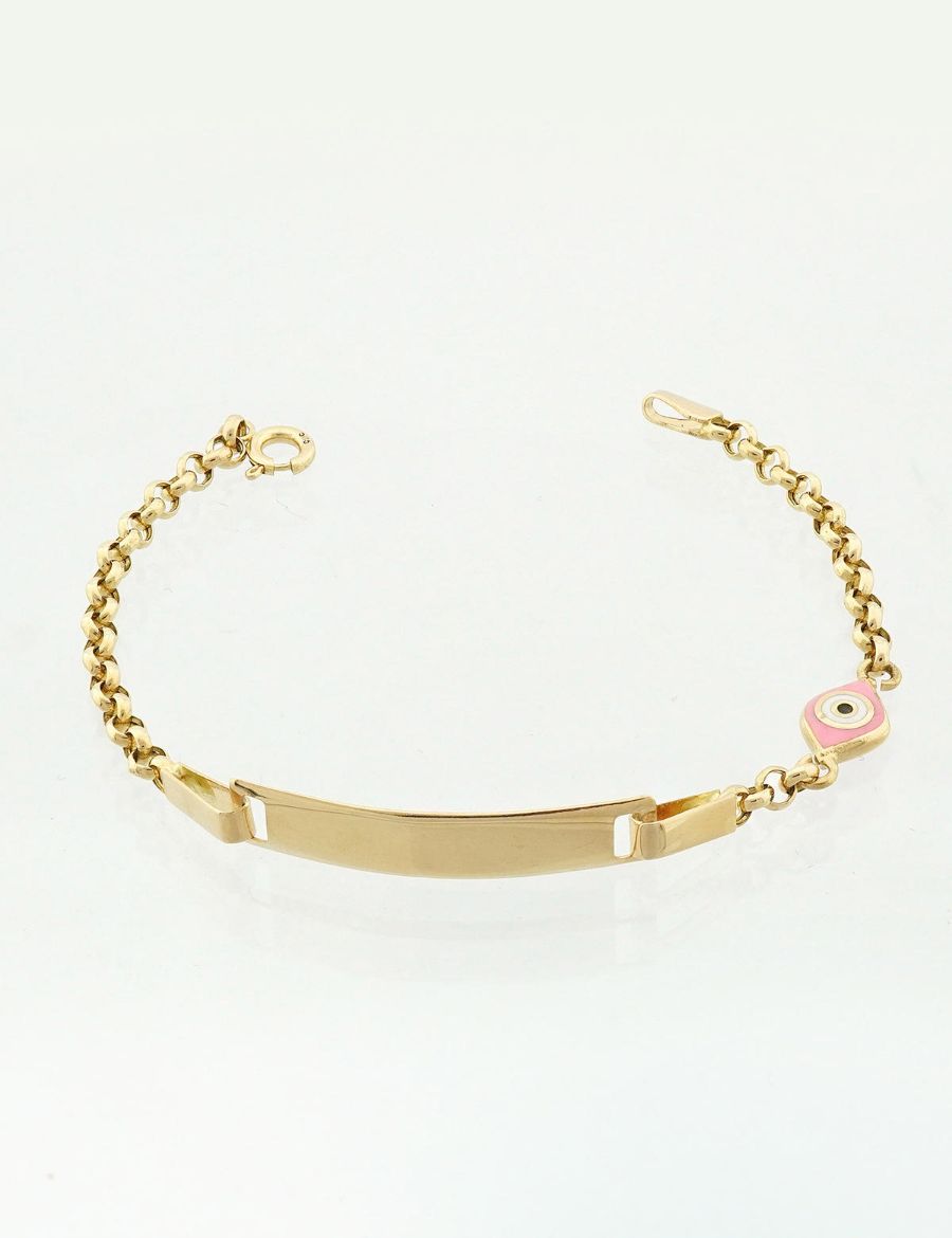 Mineli Göz Çocuk Künye Bileklik resmi