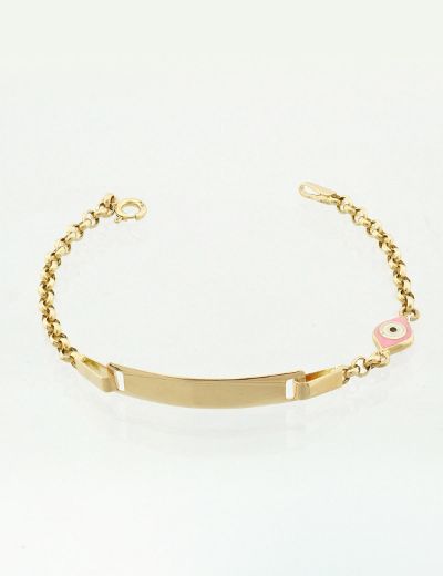 Mineli Göz Çocuk Künye Bileklik resmi