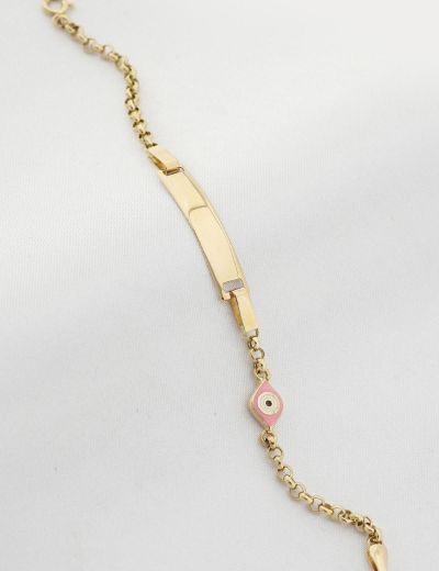 Mineli Göz Çocuk Künye Bileklik resmi