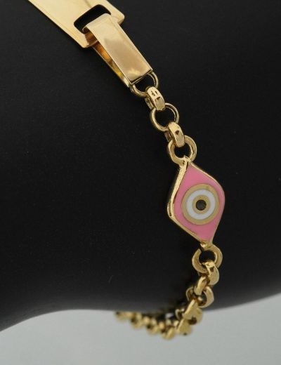 Mineli Göz Çocuk Künye Bileklik resmi