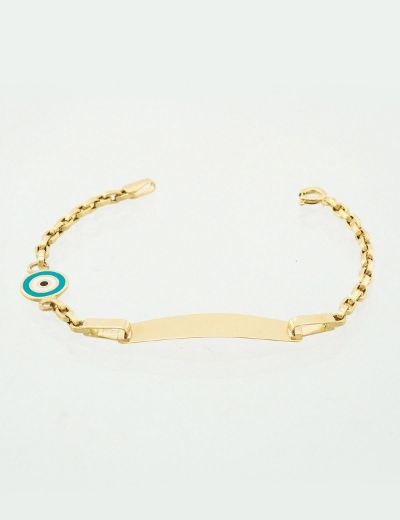 Mineli Göz Çocuk Künye Bileklik resmi