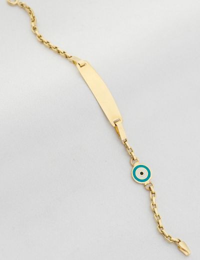 Mineli Göz Çocuk Künye Bileklik resmi