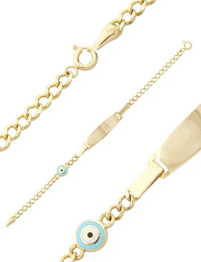 Mineli Göz Çocuk Künye Bileklik resmi