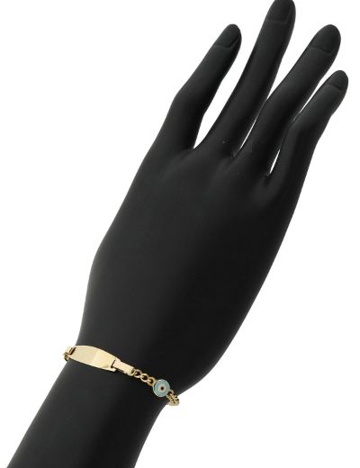 Mineli Göz Çocuk Künye Bileklik resmi