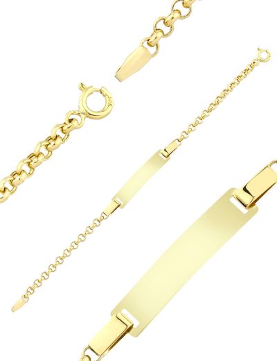 Altın Bebek Künye Bileklik resmi